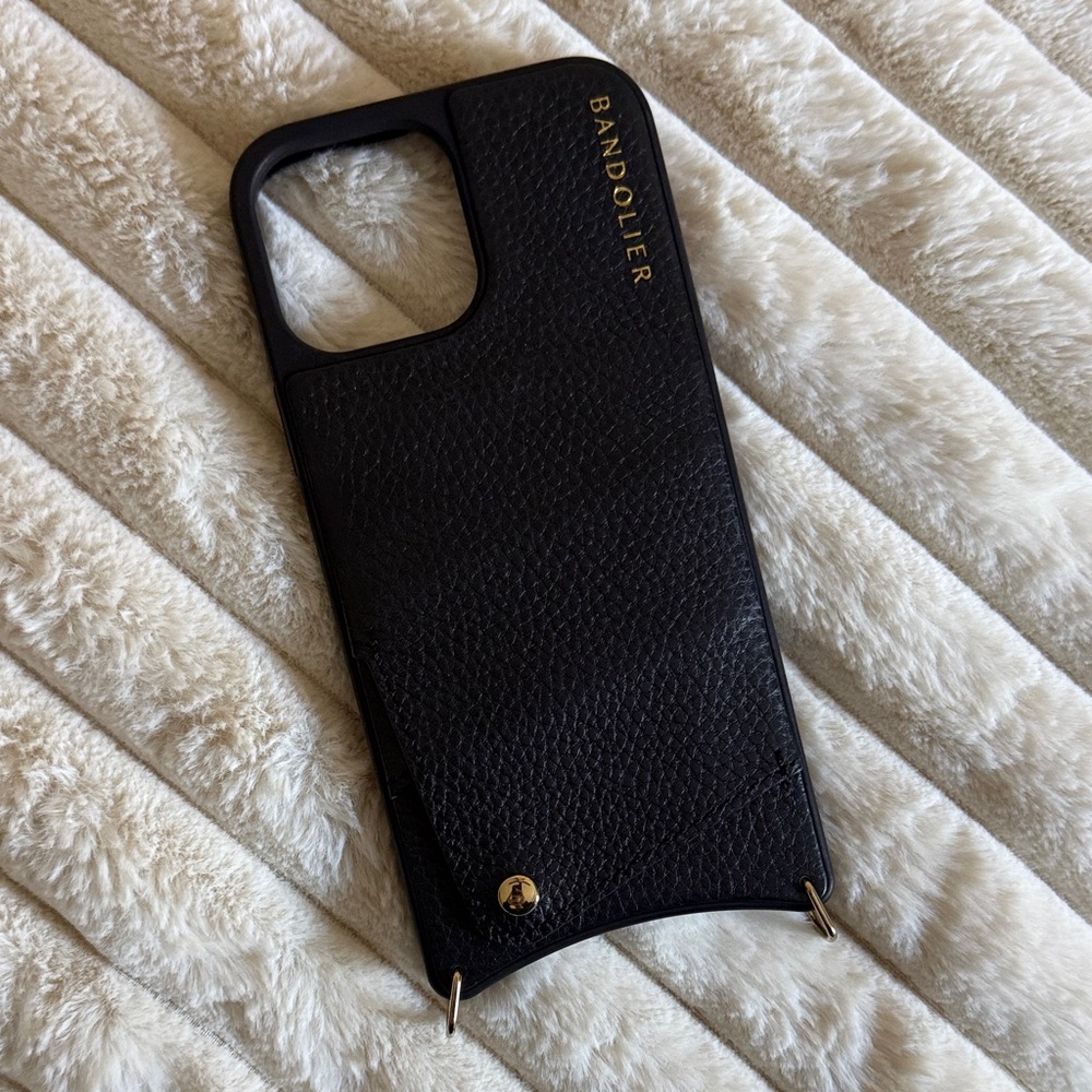 iPhone 13 Pro Max Bandolier Black Phone Case no strap
